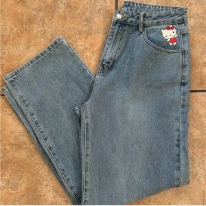 Hello Kitty Denim Jeans (Size 10/11) Relaxed Fit with Mid-Rise NWOT!